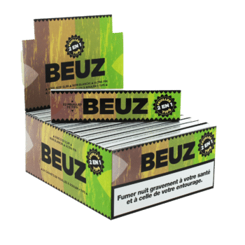 BEUZ - Feuille Slim brown + tips (24pcs/bte)